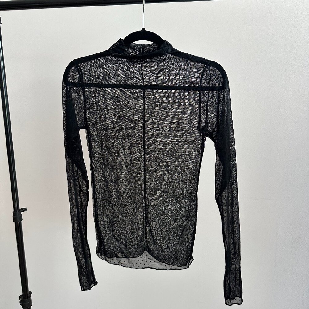 Free People Intimately On The Dot Layering Top black sz Small - Picture 2 of 2